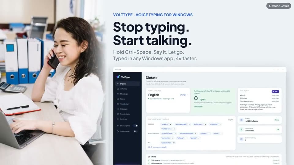 VoltType trailer: Stop typing. Start talking.